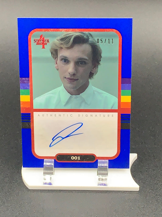 Card # SA-JCB Blue Parallel #5 of 11 Vecna Autographed by Jamie Campbell Bower