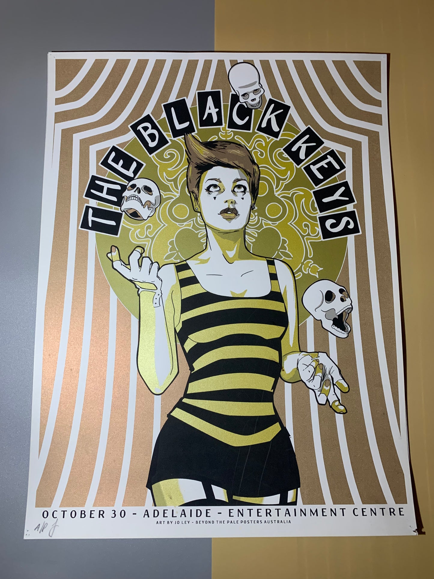 The Black Keys Concert Poster 10/30/12 Adelaide- Entertainment Centre