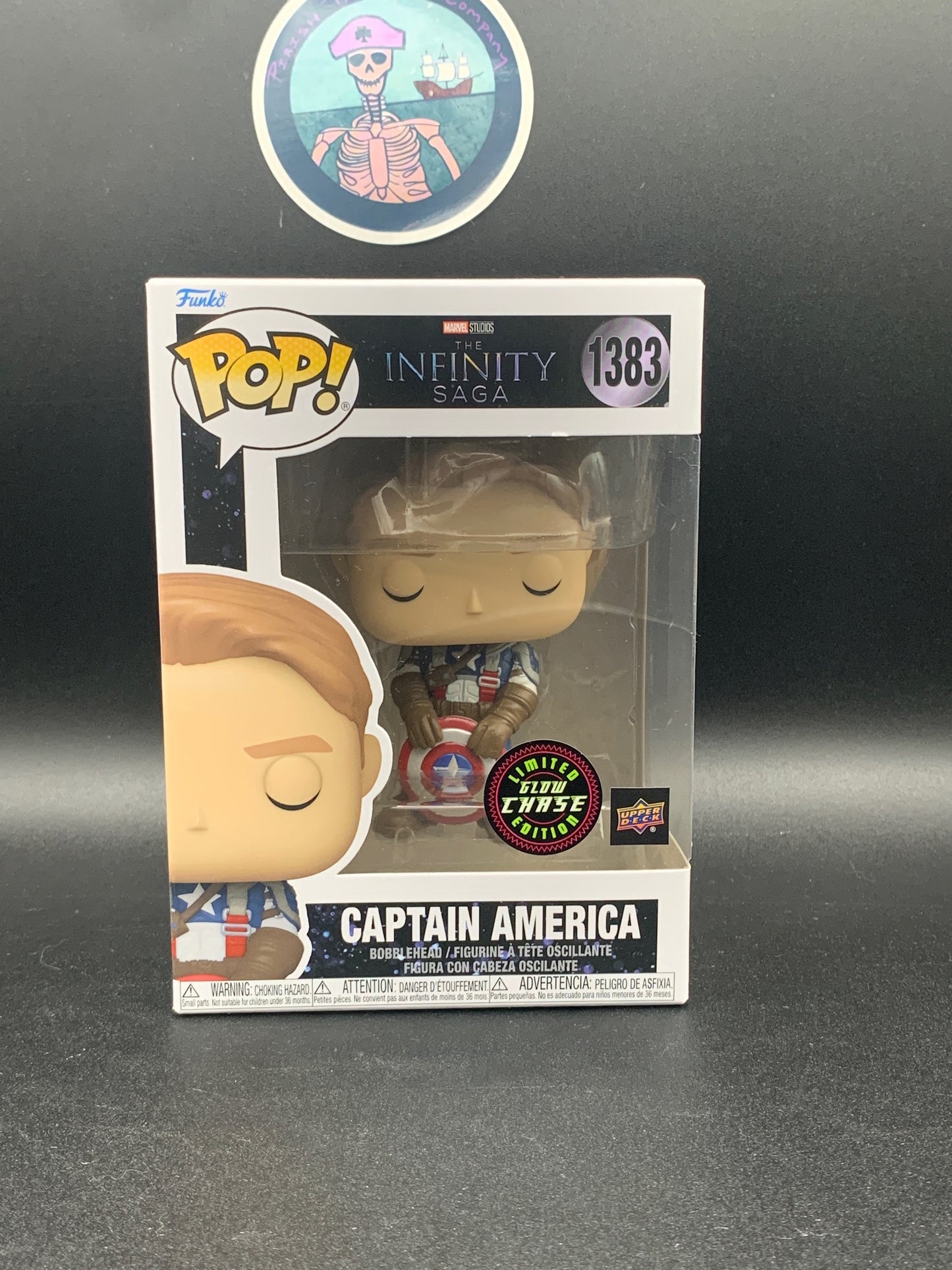 Captain America, Upper Deck Redemption glow-in-the-dark Chase